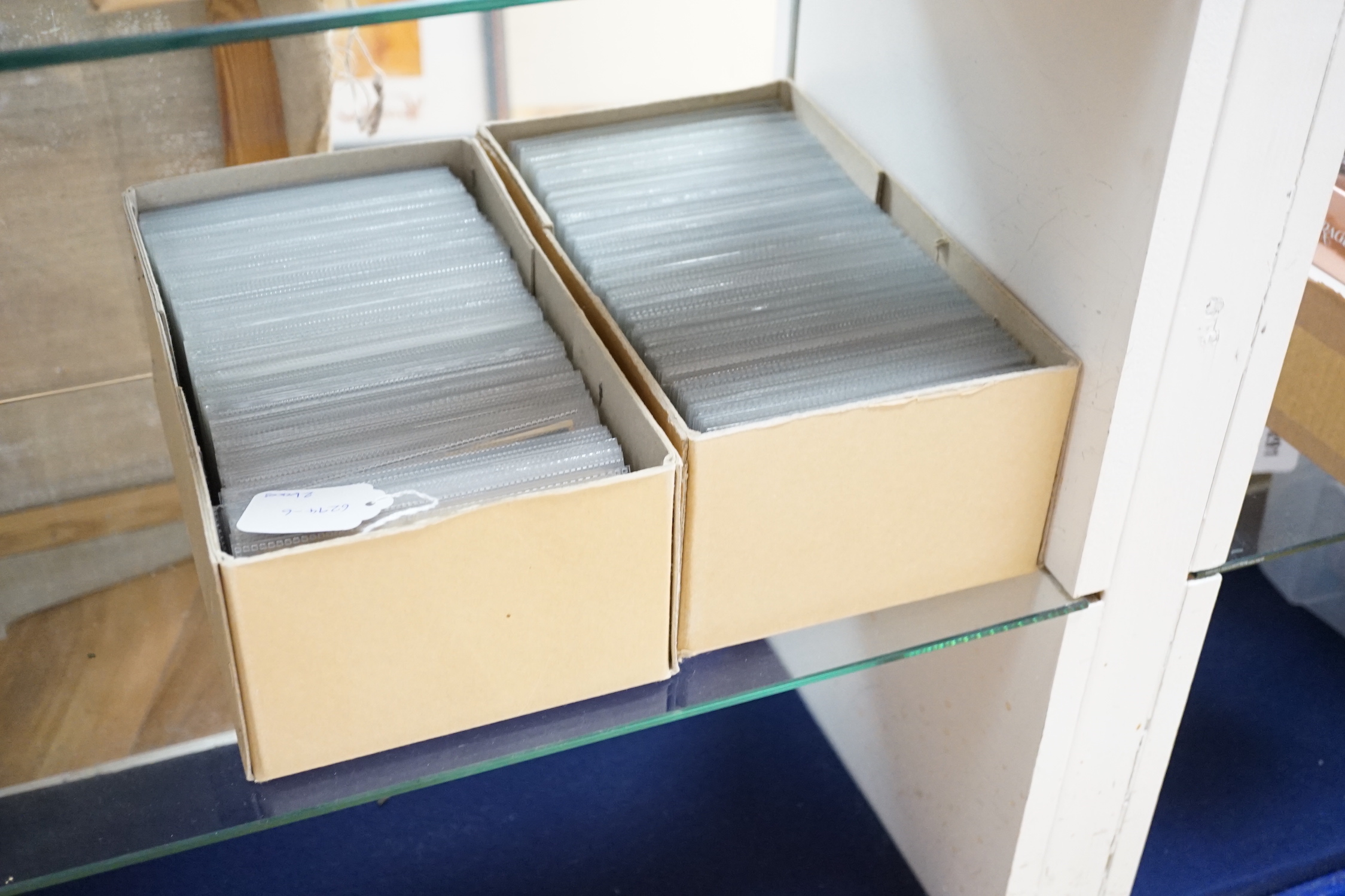 A large quantity of early to mid 20th century postcards of Eastbourne and the surrounding area, all in individual protective sleeves (in two boxes)